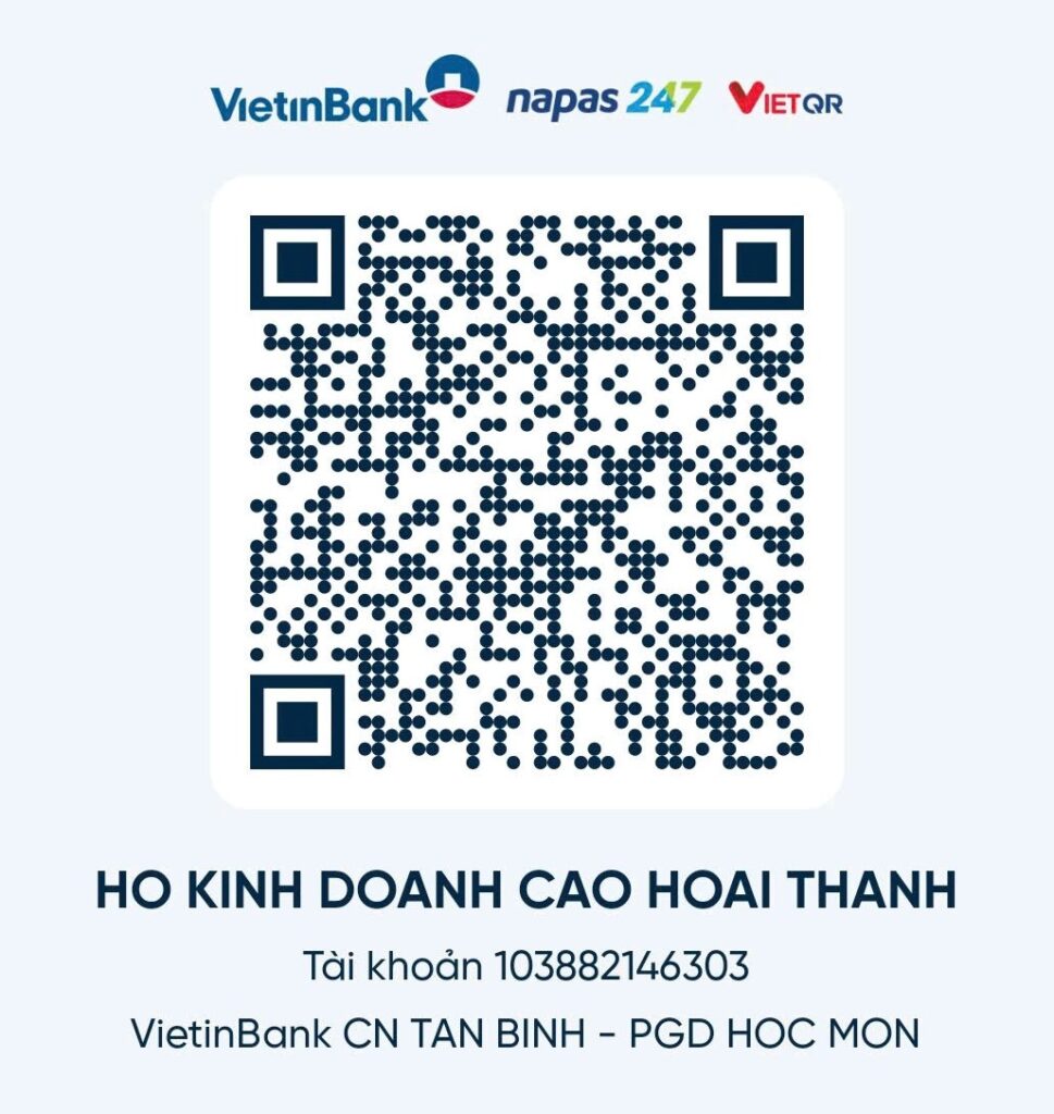 Phương thức thanh toán QR Thanh toan cho Ho Kinh Doanh Cao Hoai Thanh
